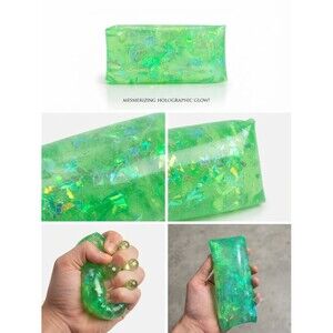 Holographic Glitter Water Wiggler Sensory Fidget Toy